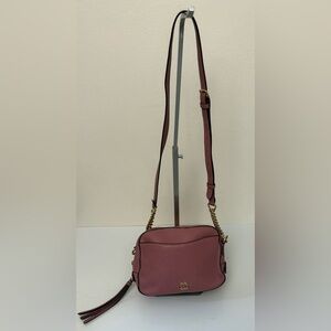 Coach‎ Pink Crossbody Pebble Leather Camera Bag